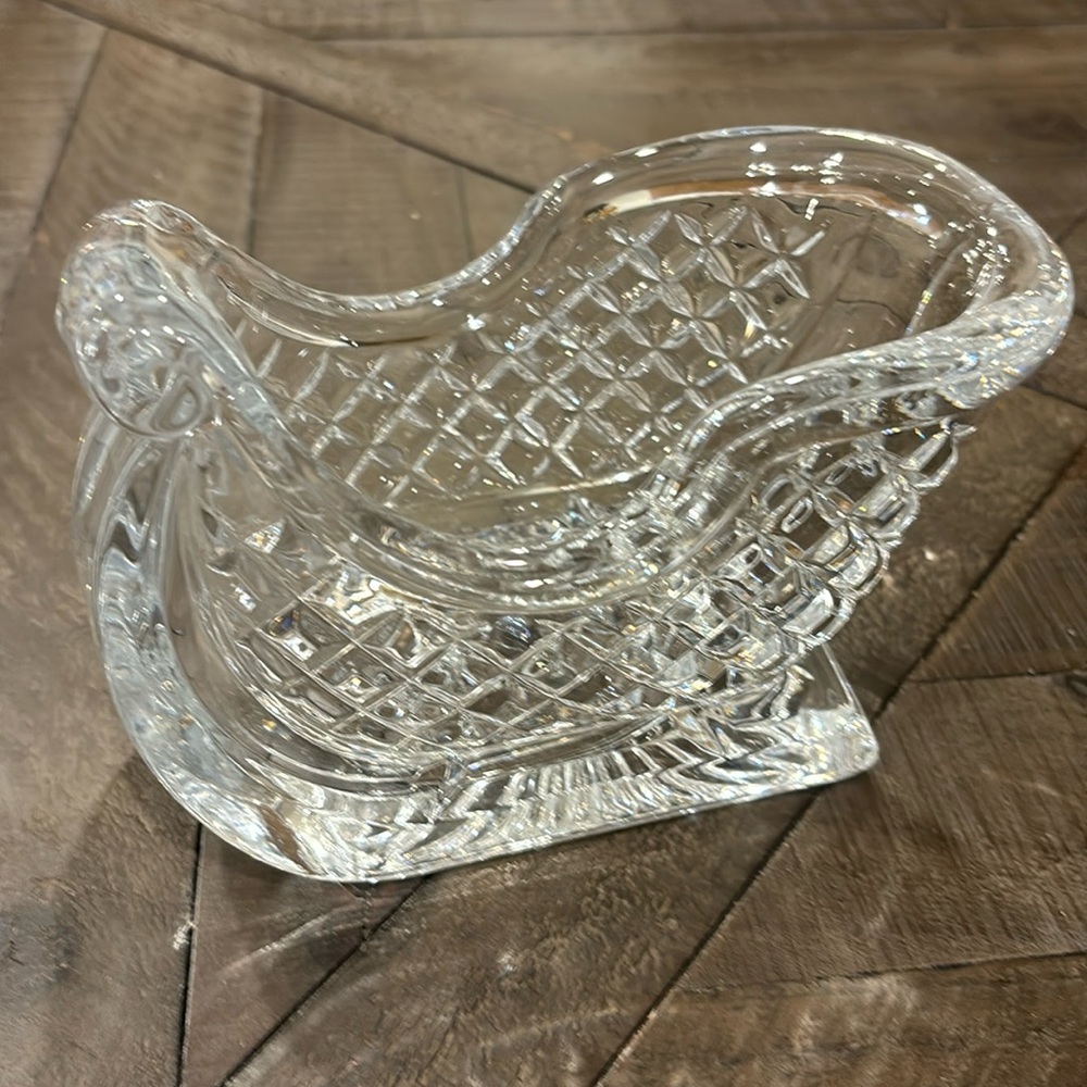 Lenox Vintage  Crystal Sleigh Candy Dish